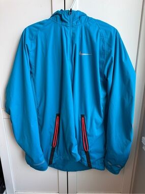 Nike Running Blue Hooded Full-Zip Jacket Men’s XL